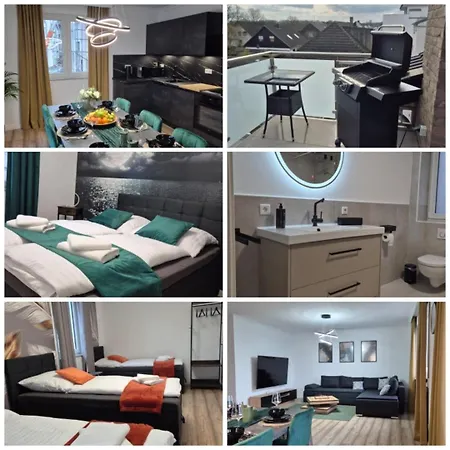 Apartment Luxsuite Still Und Komfort 1 Balkon Grill Tv-75 Zoll *