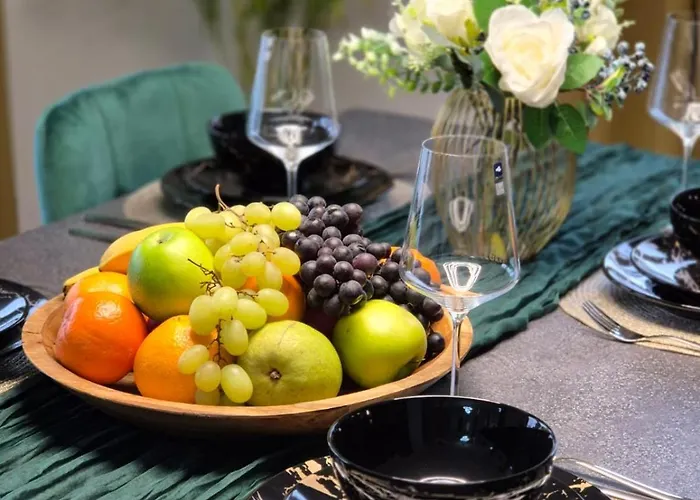 דירה Luxsuite Still Und Komfort 1 Balkon Grill Tv-75 Zoll